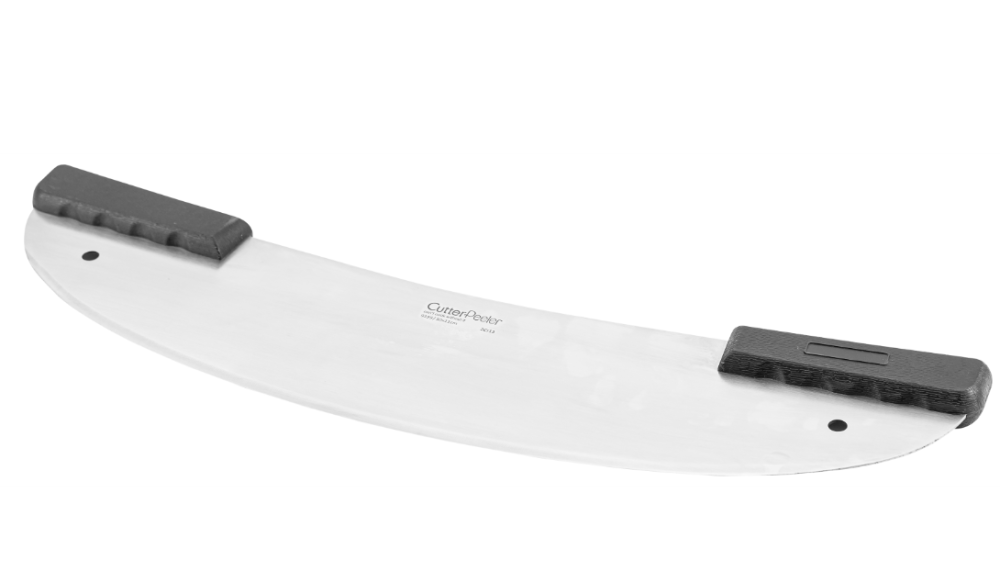 סכין פיצה עגול ידית שחורה 50X11 ס"מ