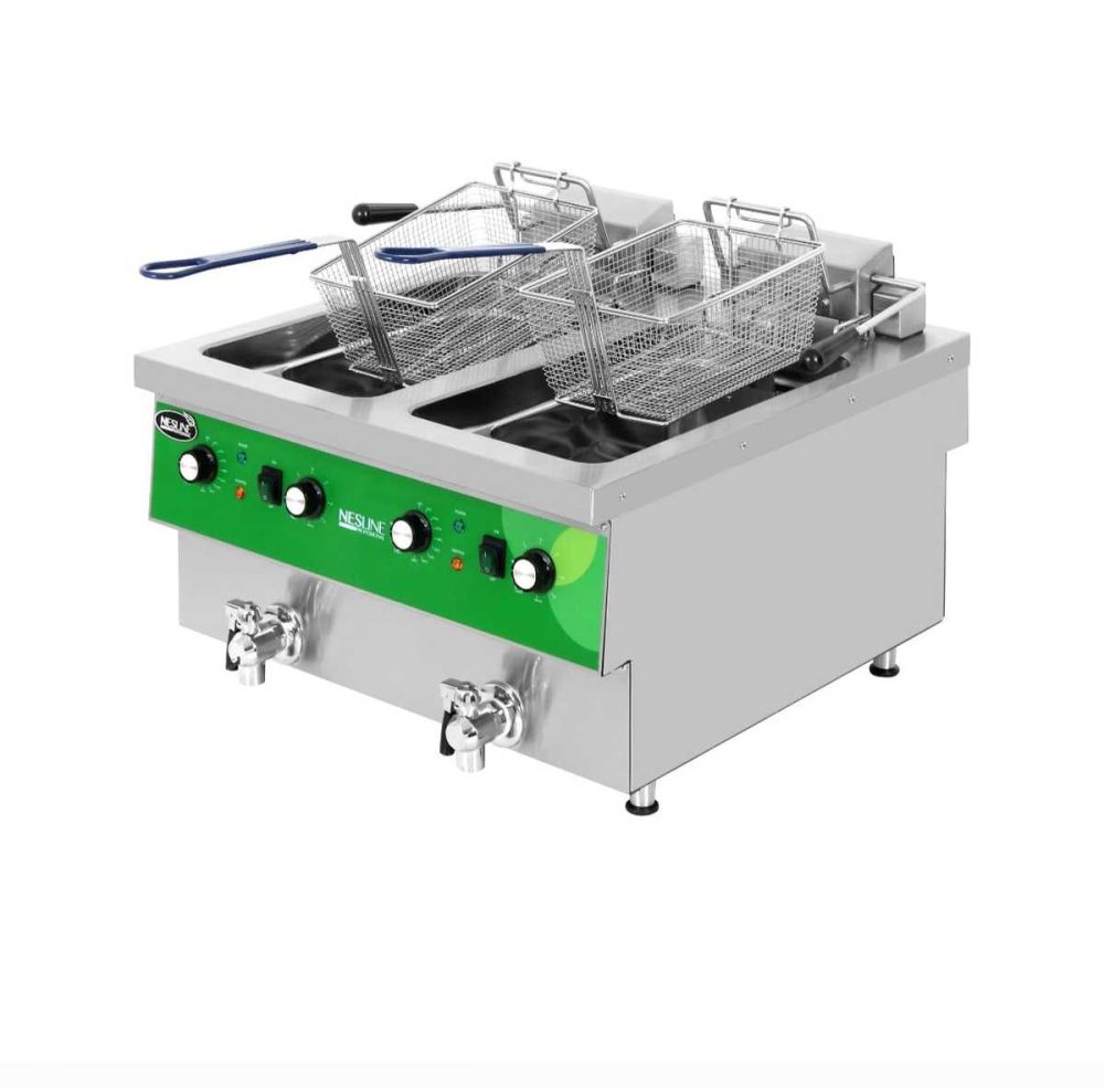 צ'יפסר חשמלי תעשייתי 21X2 ל' כפול 67.5X70X51 ס"מ