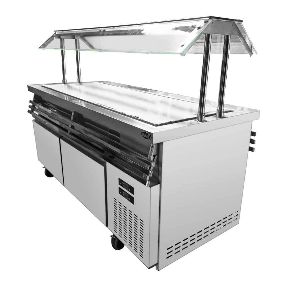 עגלת קירור נירוסטה משטח אינדוקציה