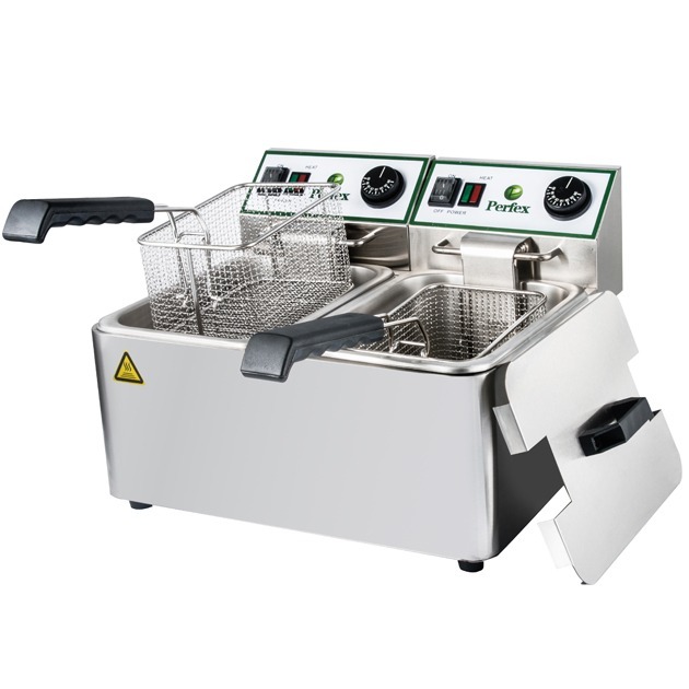 צ'יפסר חשמלי כפול 6X2 ליטר מידות 535/415/290 מ"מ -6L-2