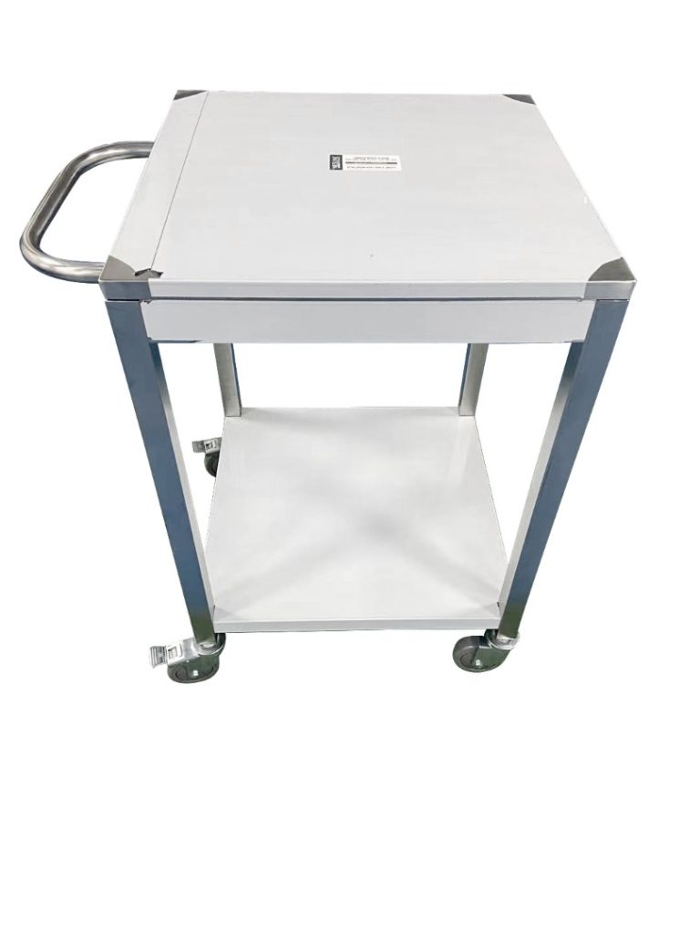 עגלת נירוסטה 120/60/90H ס"מ עם ידית דחיפה