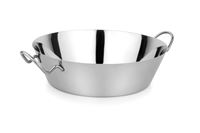 מחבת עמוקה נירוסטה 2 ידיות 24 ס”מ