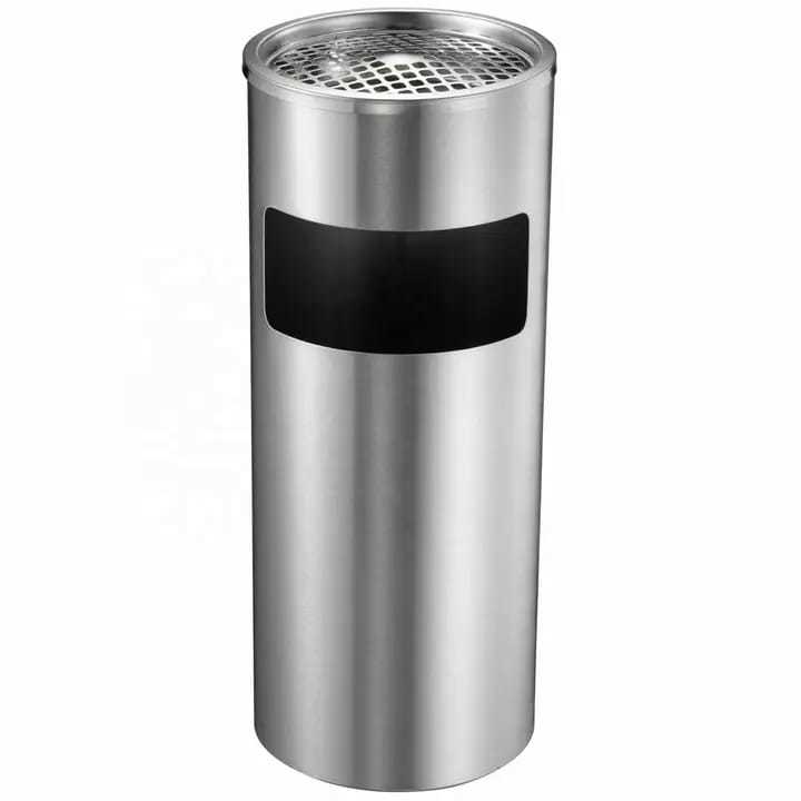 פח מאפרה עגול נירוסטה