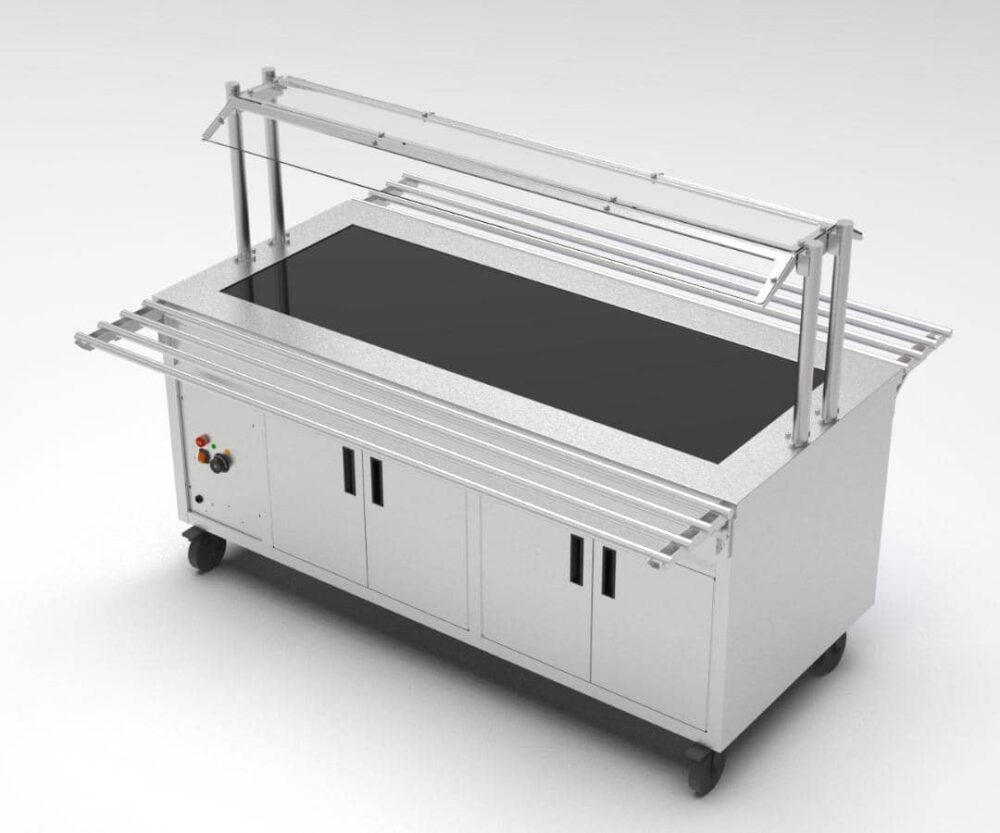 עגלת חימום גסט’ 1/1 4 דלתות 1500/900/1400 מ”מ