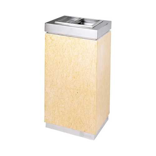 פח מאפרה נירוסטה כבדה שיש 30/30/68.5 ס"מ נסליין