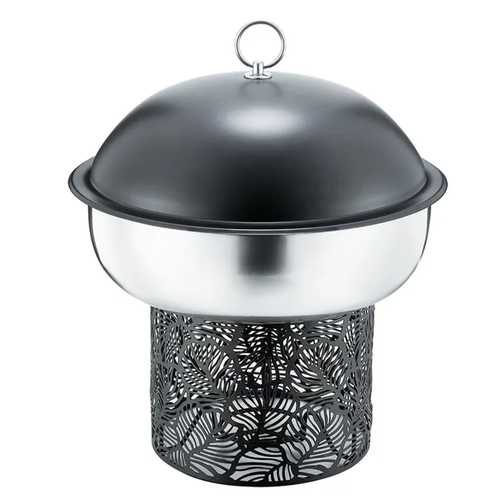 שפינגדיש מעוצב מכסה כיפה עם סטנד מעוטר בצבע שחור