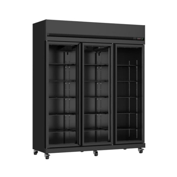 מקרר שלוש דלתות ויטרינה תעשייתי מבית נורמנדה דגם VFC-DT165