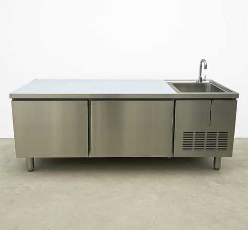 מקרר דלפק עם כיור 3 דלתות 180 ס"מ נסליין