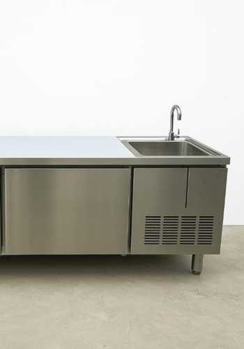 מקרר דלפק עם כיור דלת אחת 120 ס"מ נסליין