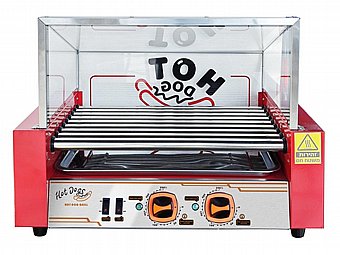 מכונת נקניקיות 11 רולים+וטרינה