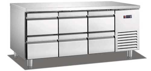 מקרר דלפק 6 מגירות 180 ס"מ נסליין