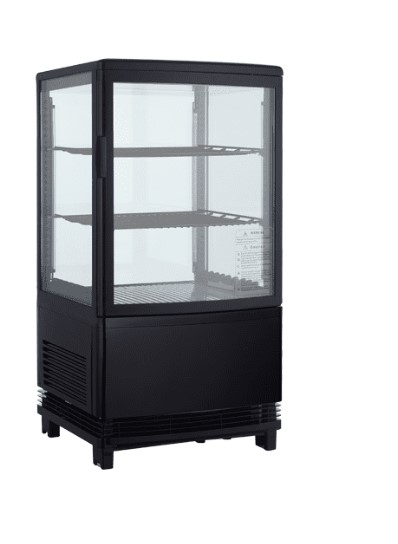 מקרר קינוחים שחור 58 ליטר