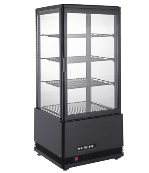 מקרר קינוחים שחור 78 ליטר שחור