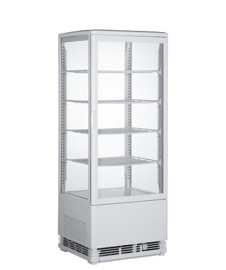 מקרר קינוחים שחור 98 ליטר לבן