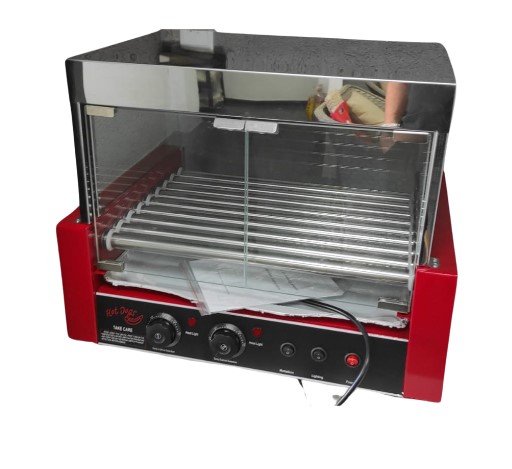 מכונת נקניקיות 9 רולים+וטרינה +דלתות