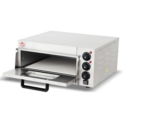תנור פיצה נירוסטה תא בודד מקצועי תעשייתי עם אבן שמוט