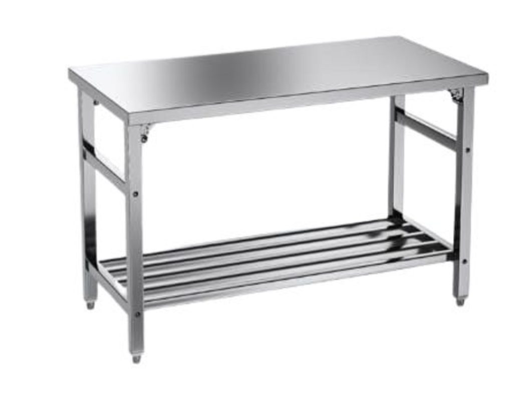 שולחן נירוסטה בוצ'ר מתקפל 150 ס"מ