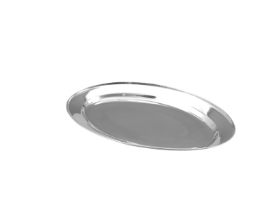 פלטה אובלית 20 ס”מ נירוסטה