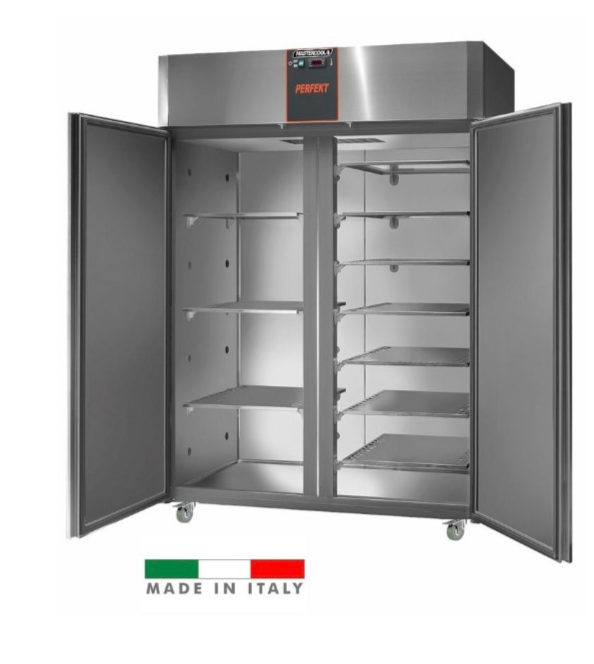 מקפיא אחסון מנירוסטה שתי דלתות כ1400 ליטר תוצרת איטליה