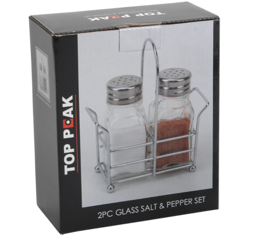 סט (2) מלחיה מרובעת מעמד ניקל