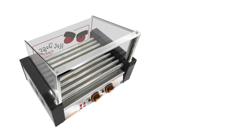 מכונת נקניקיות 9 רולים שחור