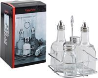 סט שמן חומץ מלח פלפל מרובע