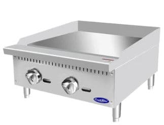 פלנצ'ה גז תעשייתית 2 מבערים בציפוי כרום HTH - רוחב 62 ס"מ ועומק 84 ס"מ - דגם PLGD-60