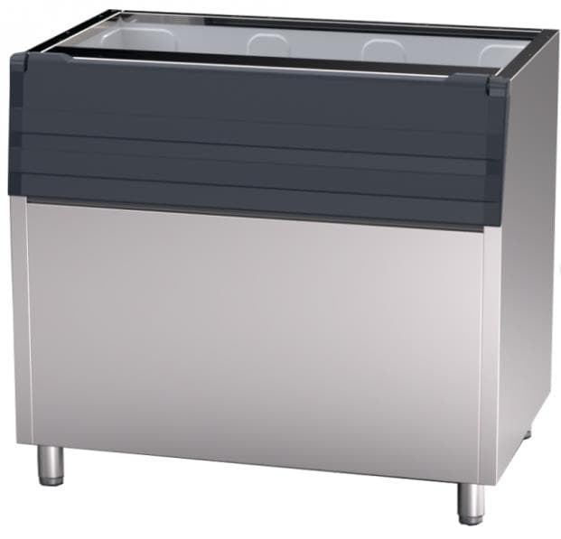 מתקן אחסון נירוסטה בעיצוב איטלקי - 350 ק"ג, מידות: ר-125, ג-79, ע-100 ס"מ 350