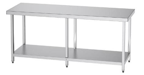 שולחן נירוסטה במידות 60x220 ס"מ, עשוי נירוסטה 304