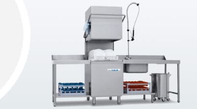 מדיח WOLK מדגם WKH500 עם דלת מרובת פתחים. מגש בגודל 50X50 - מיוצר על ידי COLGED באיטליה.