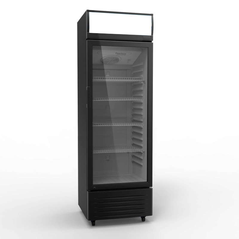 מקרר ויטרינה צג דיגיטלי 350 ליטר שחור