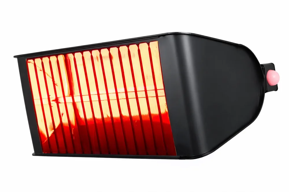 תנור חימום אינפרא אדום + שלט | דגם premium 2500W | שחור מט - תליה + שלט