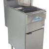 מצננת גז שולחנית 3 מבערים בעוצמה של 6600BTU, מידות 38 על 77, קיבולת 17 ליטר שמן - יצרן CASTLE כולל סלסלות בגודל מלא!