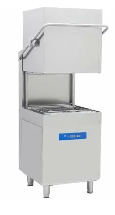 מדיח OZTI עם דלת נפתחת למעלה, סלים בגודל 50X50, כולל משאבות לסבון ומבריק