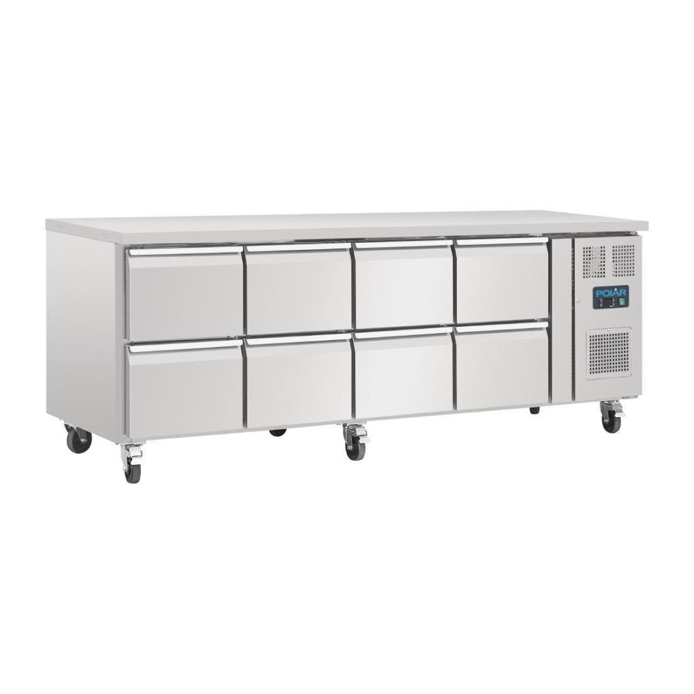 מקרר שולחני עם 8 מגירות במידות 223X70 וגובה 85 ATOSA