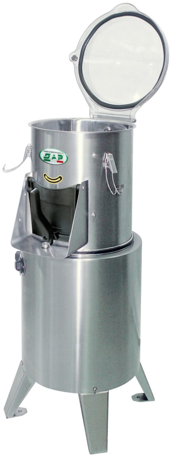 מכונת קילוף תפוחי אדמה 15 ק"ג מייבוא איטליה - הפעלה בחד פאזי