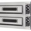תנור פיצה עם שני תאים בגודל 60X50 ס"מ, דגם מחודש 8KW ועם 4 טרמוסטטים - ייצור PRISMA איטליה (254T)